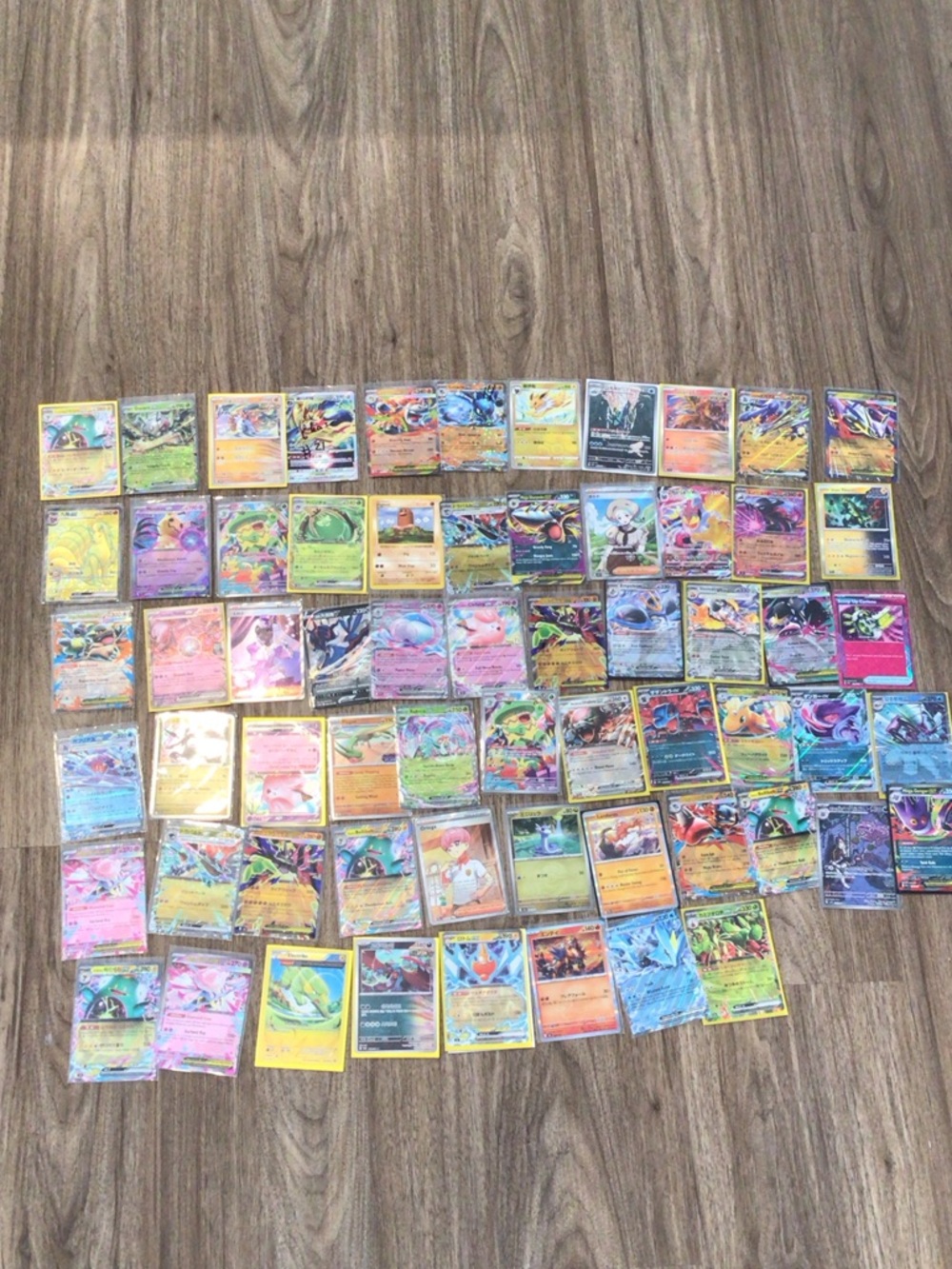 Assorted Holographic Pokémon ex Trading Cards - Colorful Mix and full art